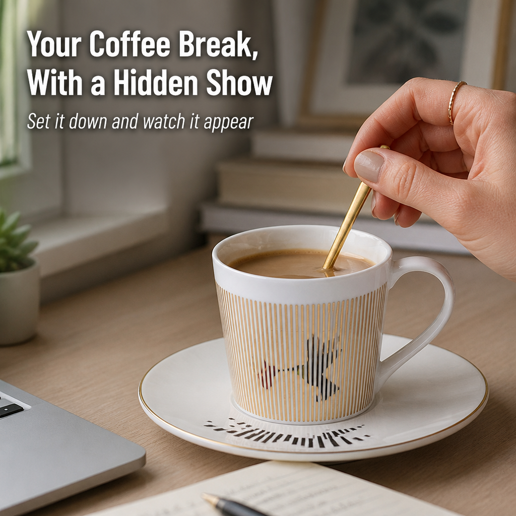 LumoraStream™ — Watch a Hidden Animal Appear the Moment Cup Meets Saucer