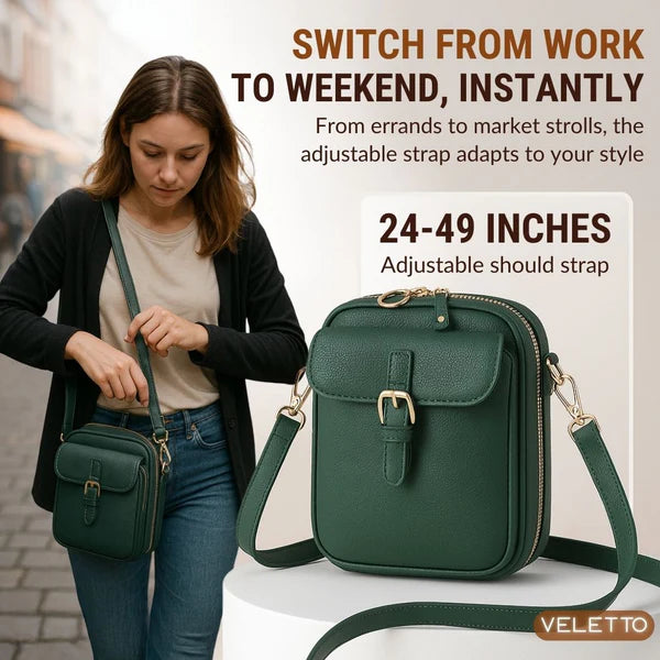 Veletto™ - Double Pocket PU Leather Organizer Bag (60% Off)