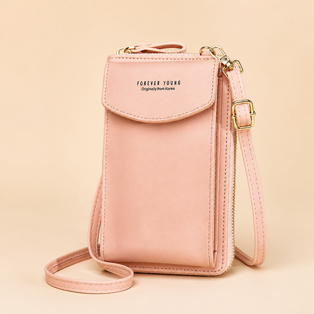 AeroStride™ – Slim Crossbody Phone Bag with Built-In Card Wallet