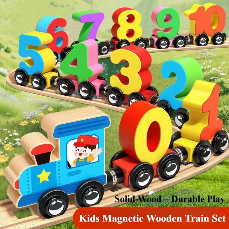 MagnaTrain Number Pull Toy - Engaging Learning Game for Young Math Whizzes