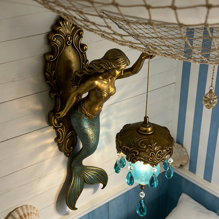 Mermaid-Themed Wall Lamp