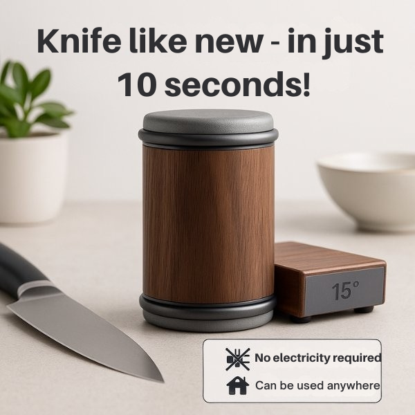 Knife Sharpening | Rolling Edge Sharpener | Quick & Accurate Sharpening | Blade Power