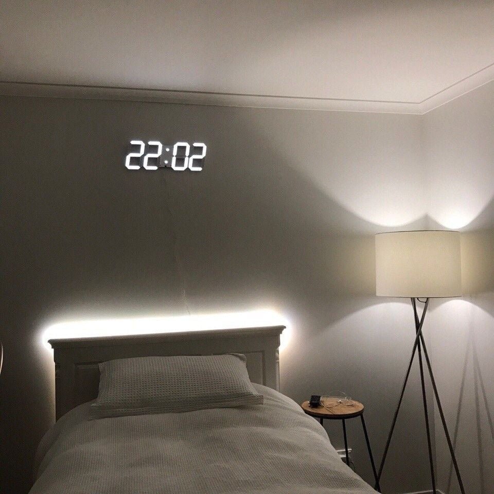 3D LED Wall Clock - Effortlessly Read Time in Bright Clarity Anytime