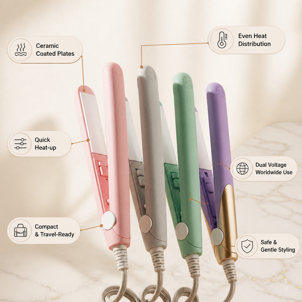 VioraLux™ Mini Styler — Salon-Perfect Hair That Turns Heads Everywhere You Go