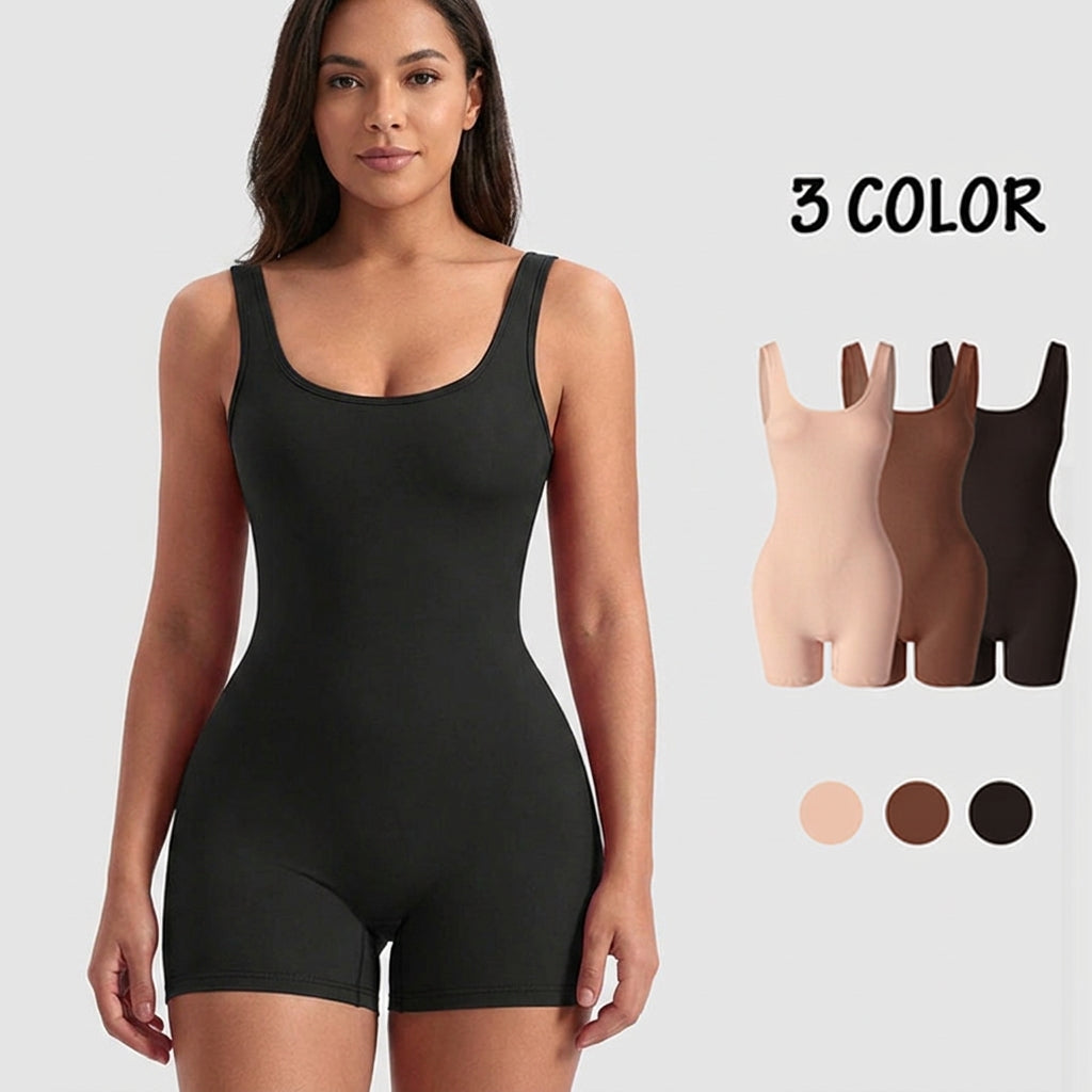 SilhouettaCurve™ – Seamless Full-Body Shaping Bodysuit with Tummy-Smoothing Panels