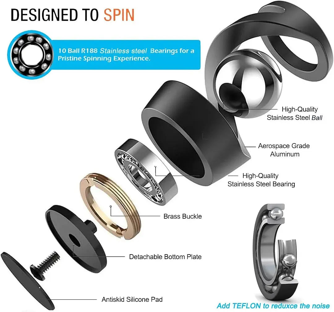 Kinetic Desk Gadget Featuring Floating Gravity