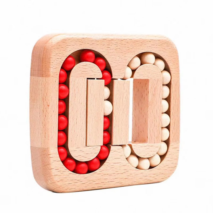 Wooden rotating puzzle game