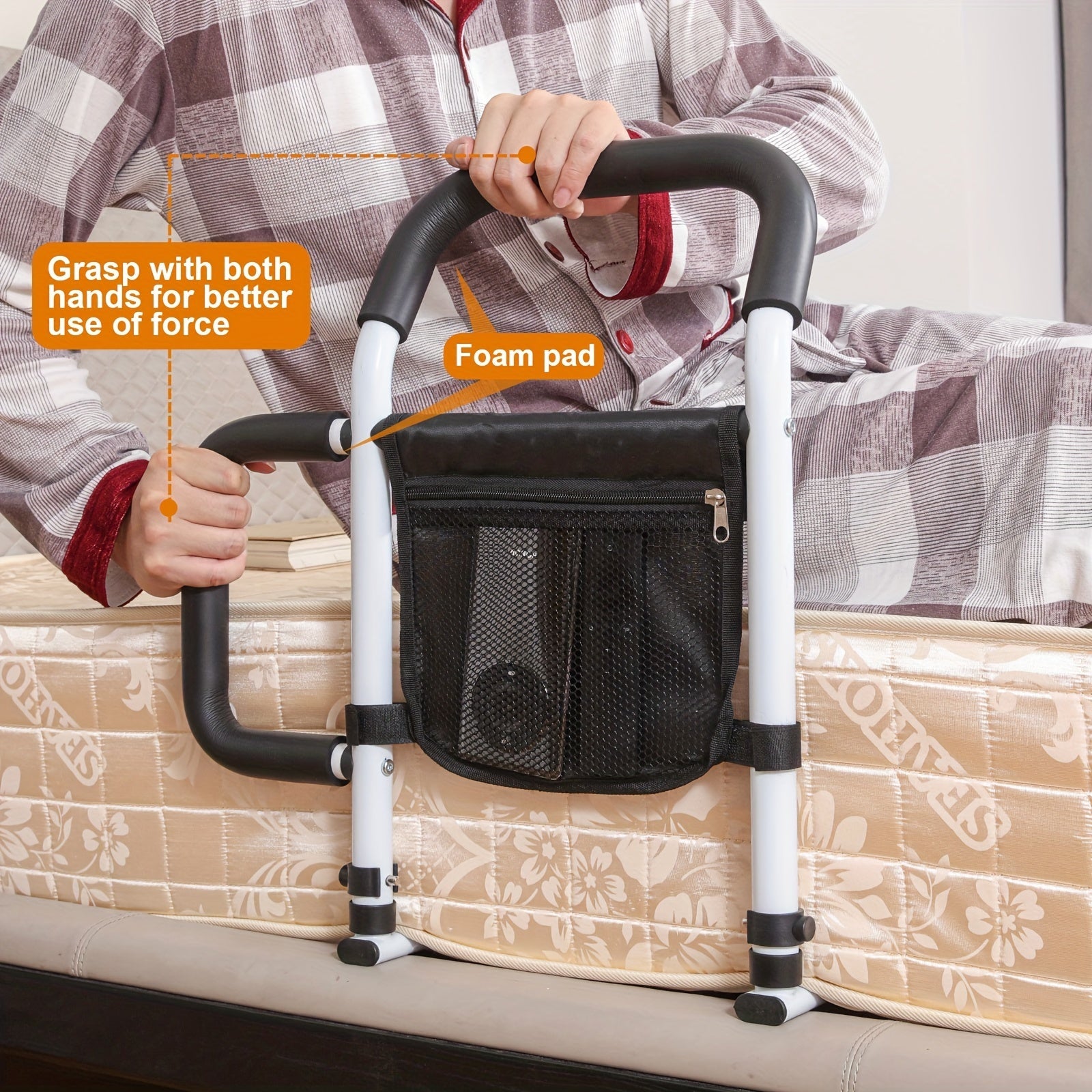 Bed Assist Handle with Dual Grip