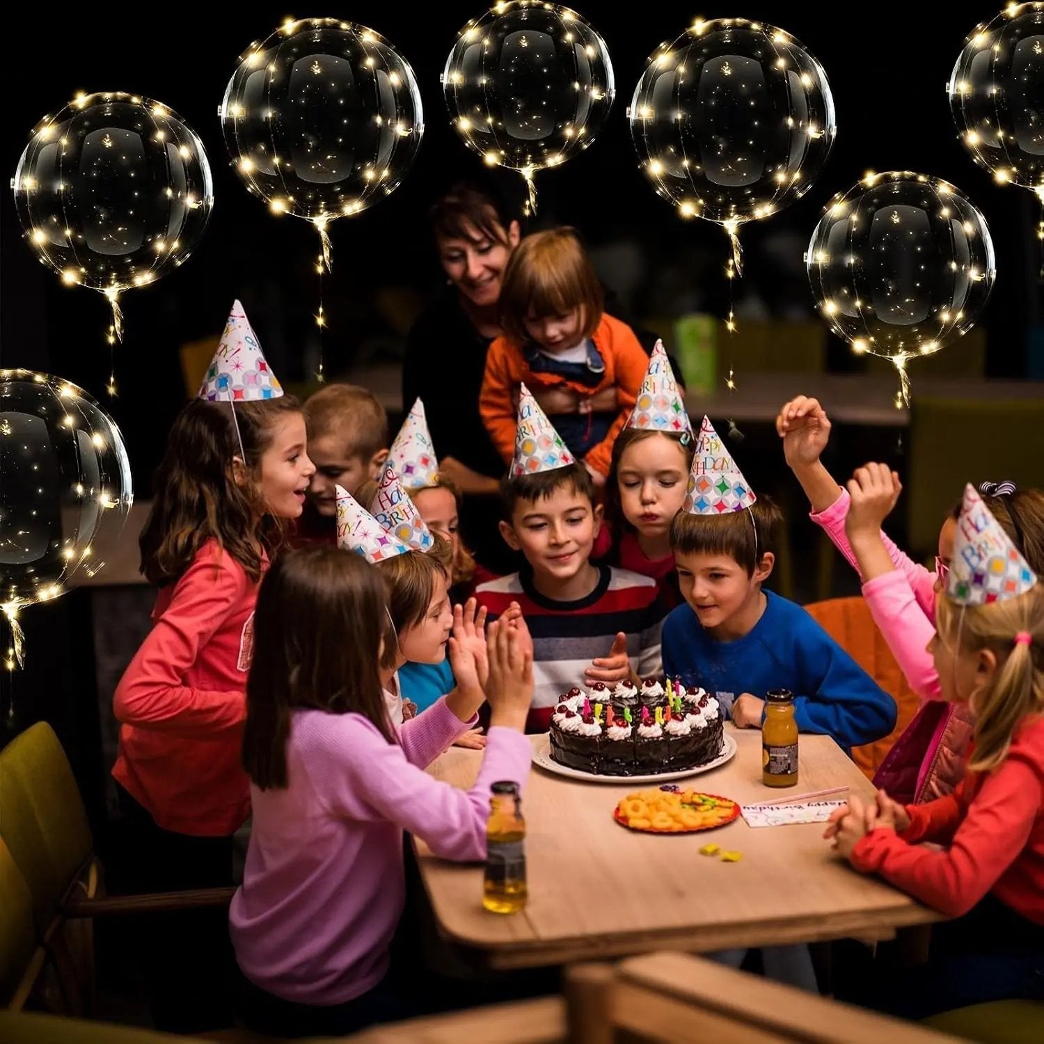 Balloon Set with 10 Pieces | Warm White Glow Ambience | Battery Powered | LumiGlobe