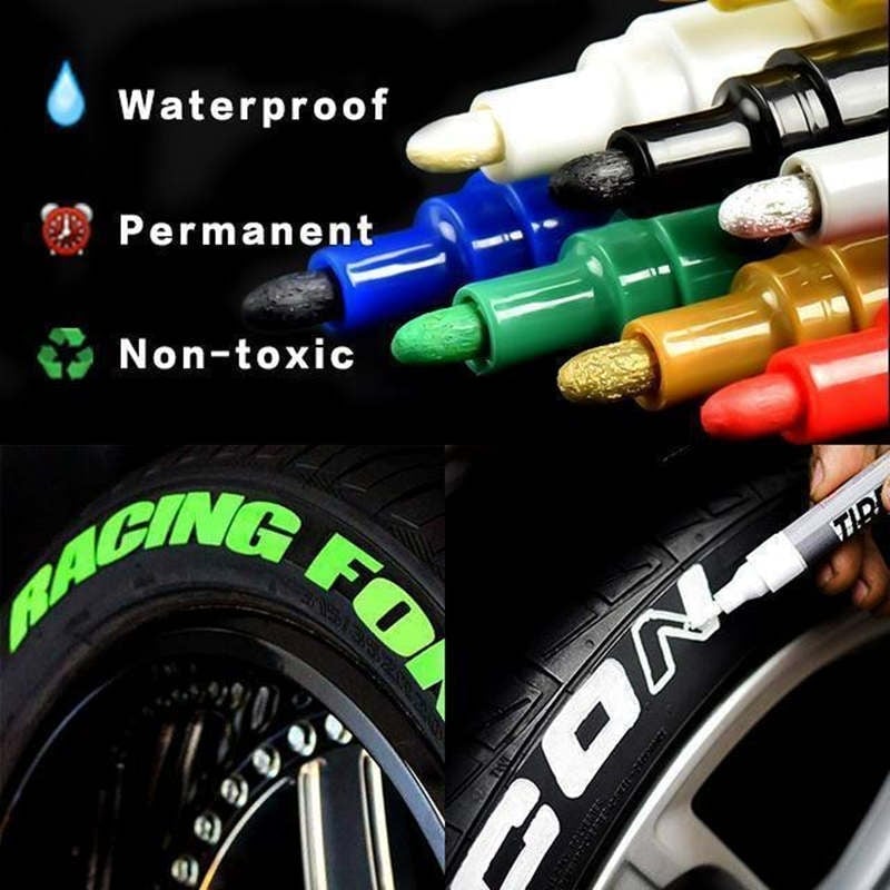 VividRide™ Tire Paint Pen — Transform Tires into Bold, Head-Turning Statements That Stand the Test of Time