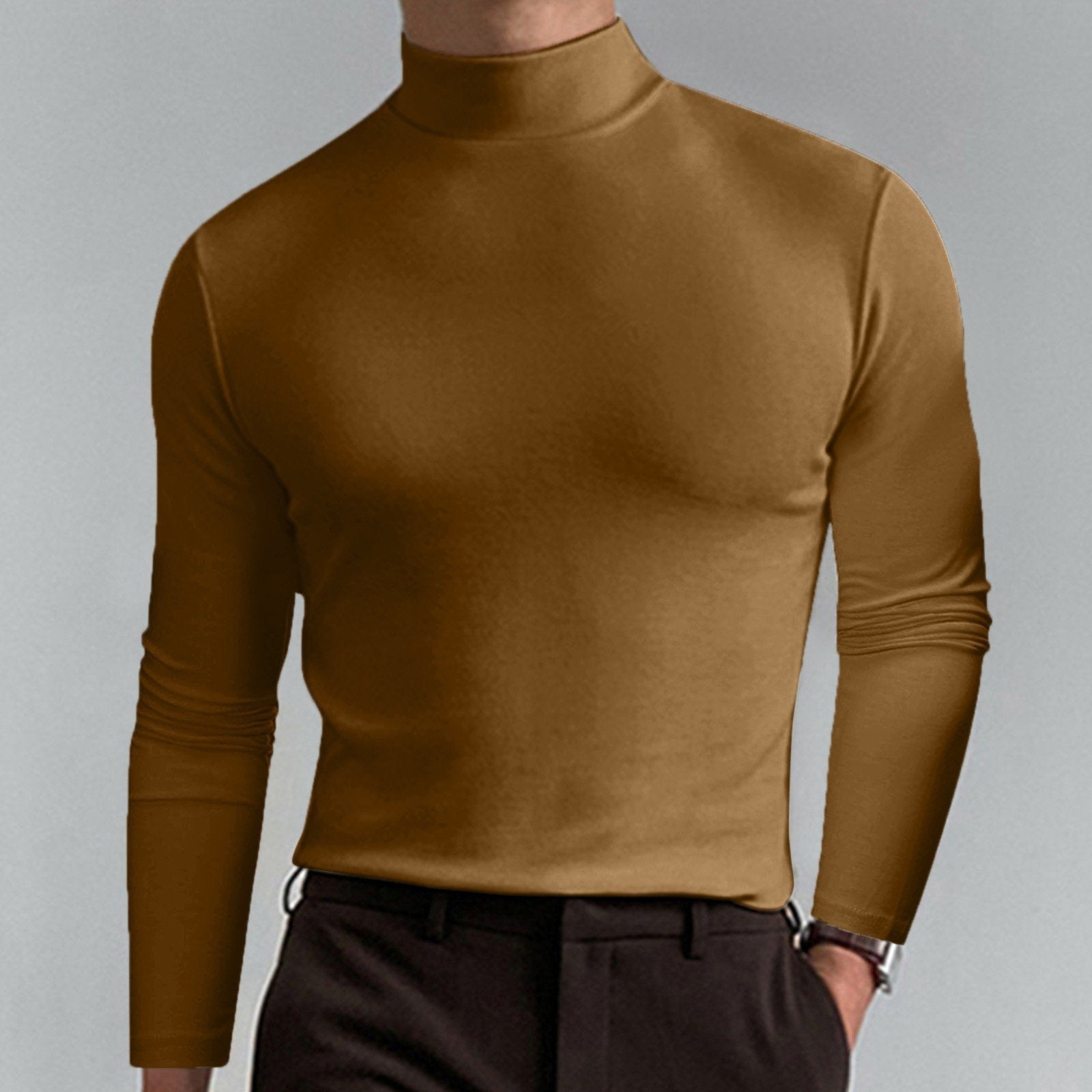 Marsilio™ – Slim-Fit Sculpting Mock Turtleneck for Men