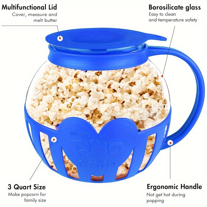 Borosilicate Glass Popcorn Maker for Microwave Use