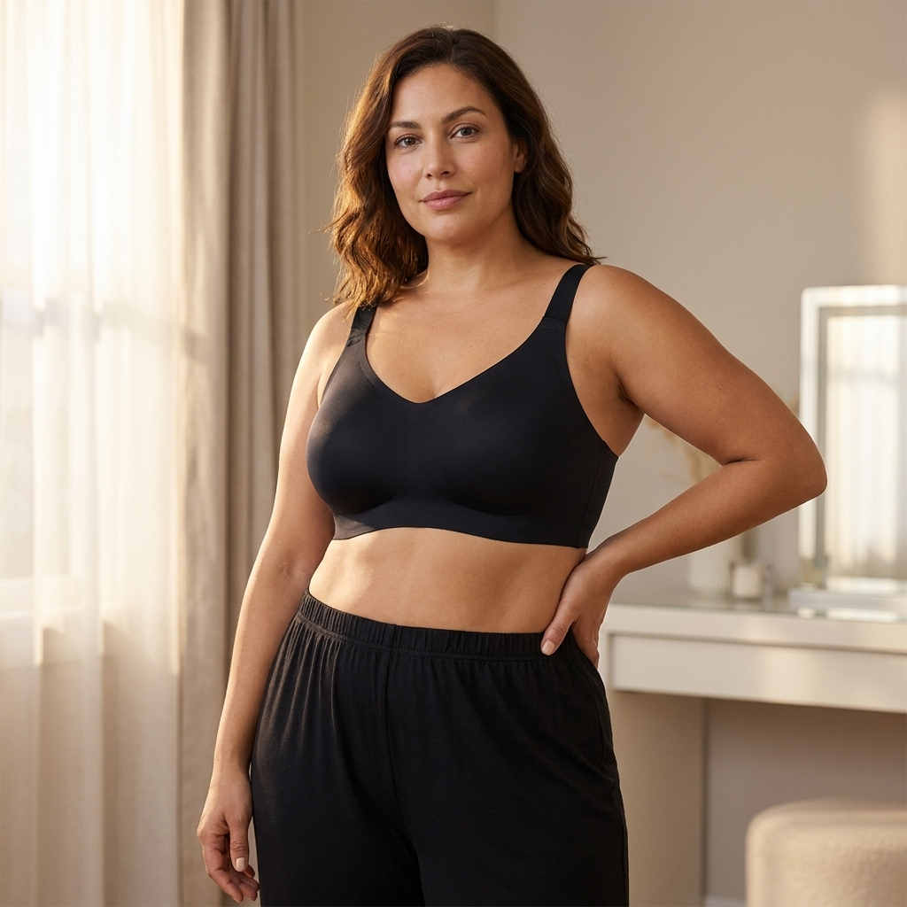 VelariaContour™ – Seamless Wireless Support Bra for Fuller Busts