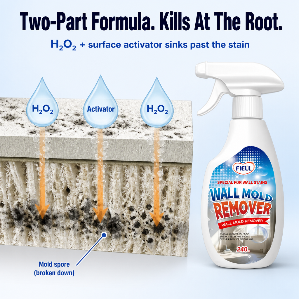 MoldAwayPro™ — Spray Black Mold Off Walls in 15 Minutes, No Scrubbing