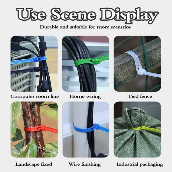 Reusable Cable Ties for Easy Organization – Strong Hold and Flexibility