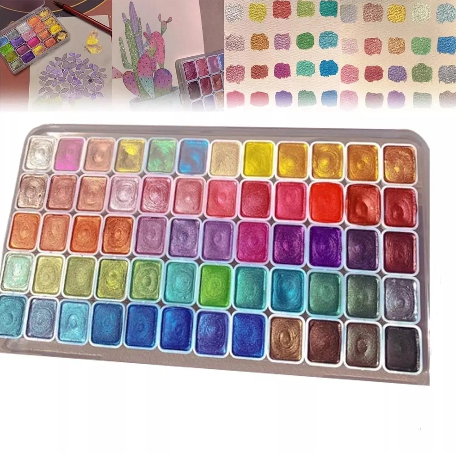 VibraLux™ Metallic Watercolors — Ignite Your Art with Blinding Sparkle and Hypnotic Shine