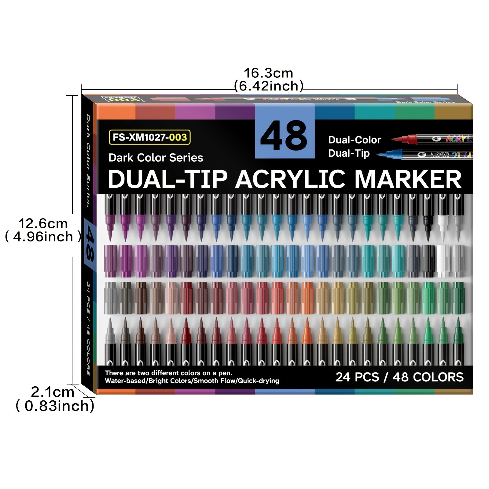 Set of 120 Acrylic Markers