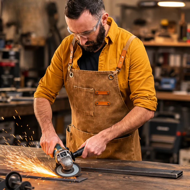 Canvas Craft Apron | Crossback Straps | Tool Accessory Pockets | HandHaven