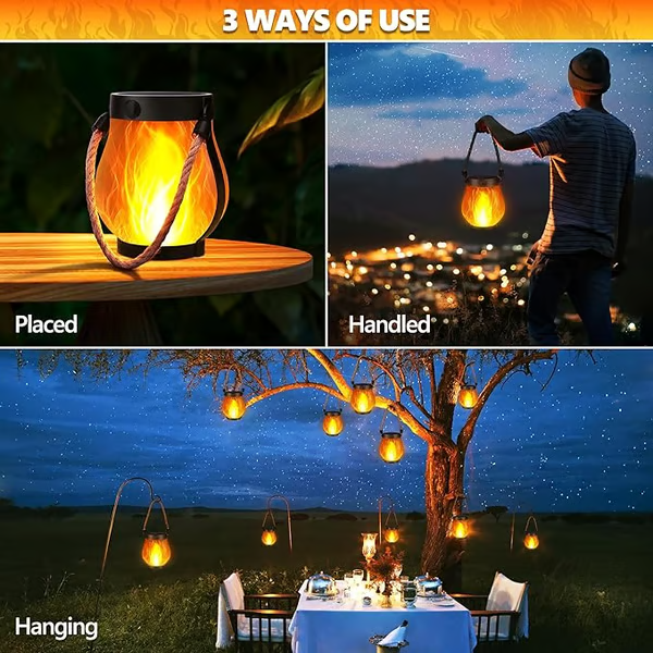 LumaFlick™ — Ignite Cozy Nights with Safe, Stunning Solar Firelight