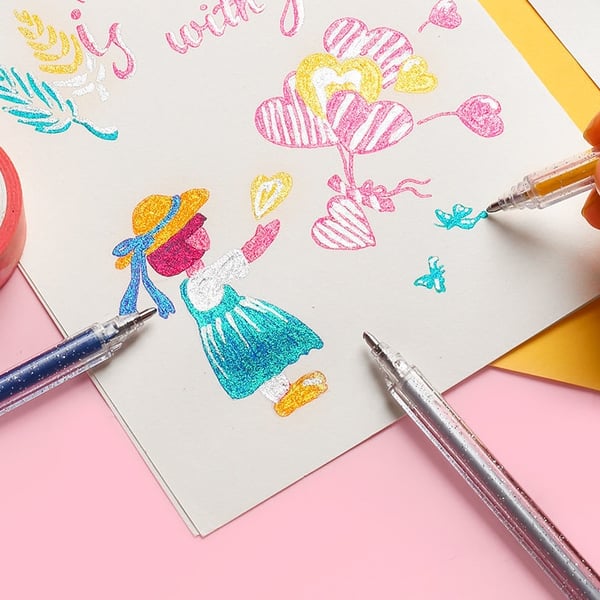LuminaShine™ Glitter Gel Pens — Ignite Your Creativity with Smooth, Sparkling Masterpieces