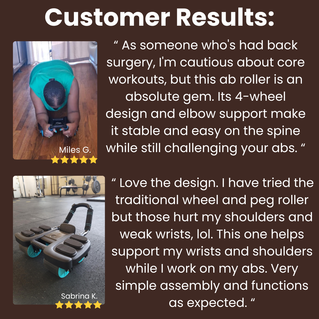VulcanCore™ Six-Wheel Ab Roller — Command Unshakable Core Power with Effortless Control