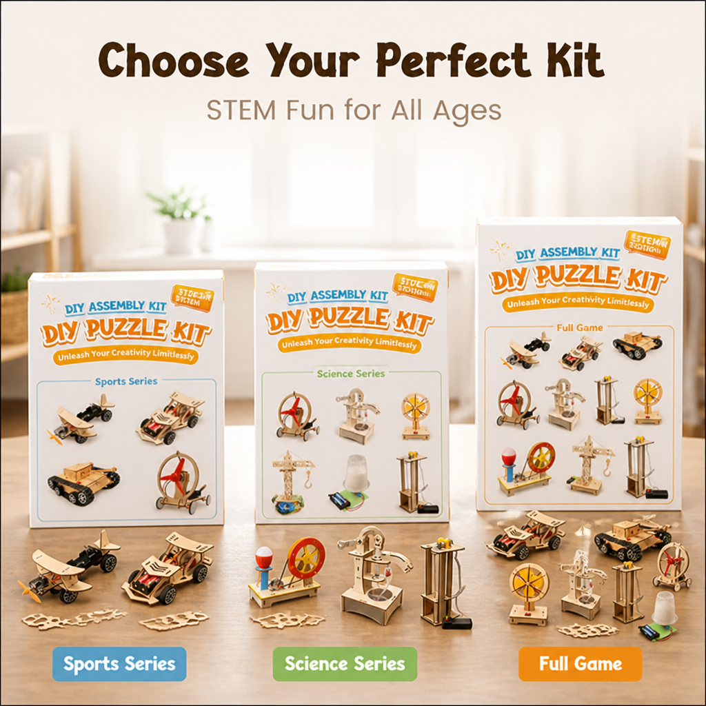 BrightBuild™ STEM Wooden Playset — Ignite Curiosity and Build Lifelong Genius