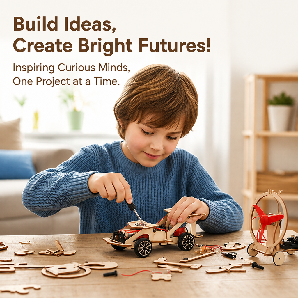 BrightBuild™ STEM Wooden Playset — Ignite Curiosity and Build Lifelong Genius