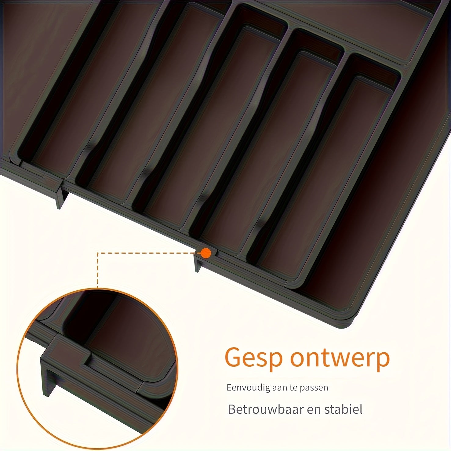 Expandable Cutlery Tray 13–22 inches