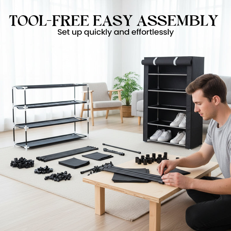SoleHarmony – Effortless Elegance for Your Favorite Shoes – Dust-Free and Ready!
