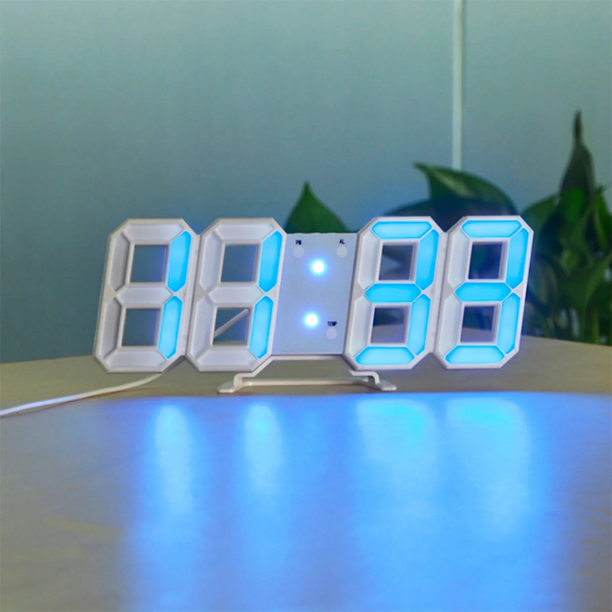 3D LED Wall Clock - Effortlessly Read Time in Bright Clarity Anytime