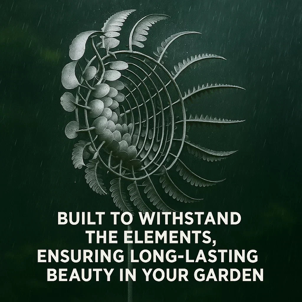 Outdoor Garden Wind Spinner in Metal, Rust-Resistant Decoration