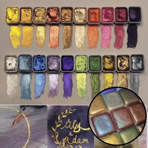 PearlScent - Powder Mineral Pearl Pigment Art Watercolor Paint