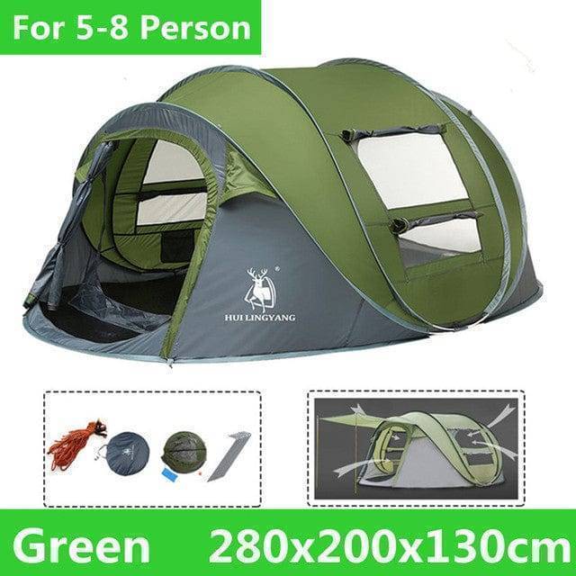 Family Camping Tent - Waterproof and Automatic for Outdoor Use