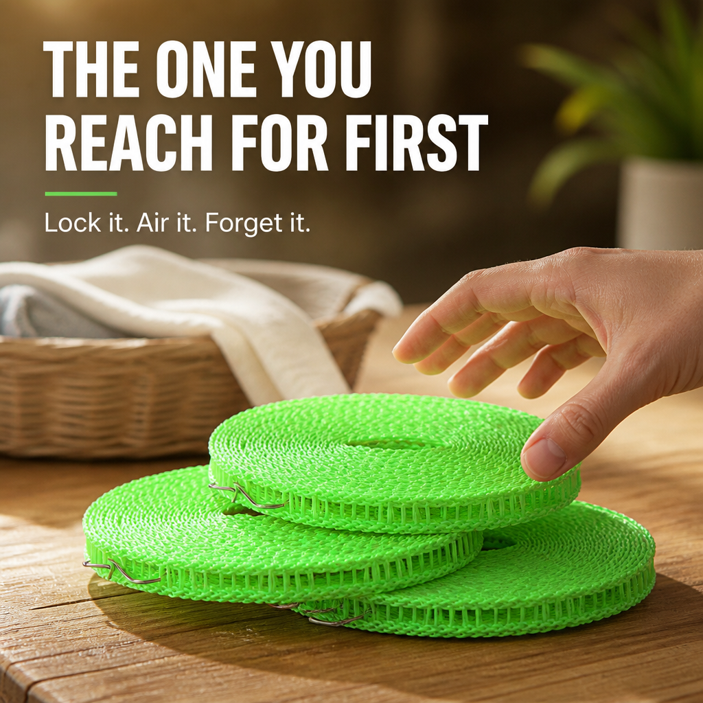 VeroDrift™ — Lock Your Laundry Tight for Faster, Windproof Drying Anywhere