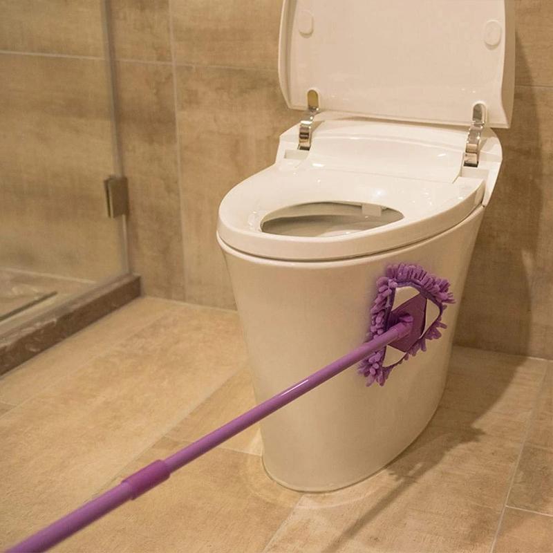 Adjustable Rotatable Triangle Cleaning Mop | 180° Mop Head | Telescopic Pole | Cleaning Mop | Mop Position Angle