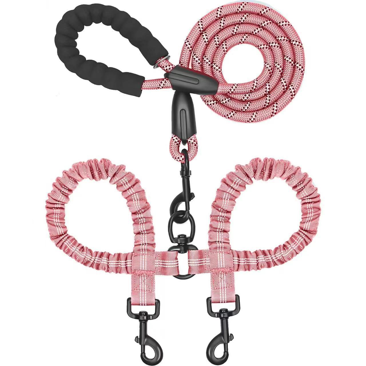 VersaTether™ — Effortless, Tangle-Free Control for Happier, Calmer Walks with Two Dogs