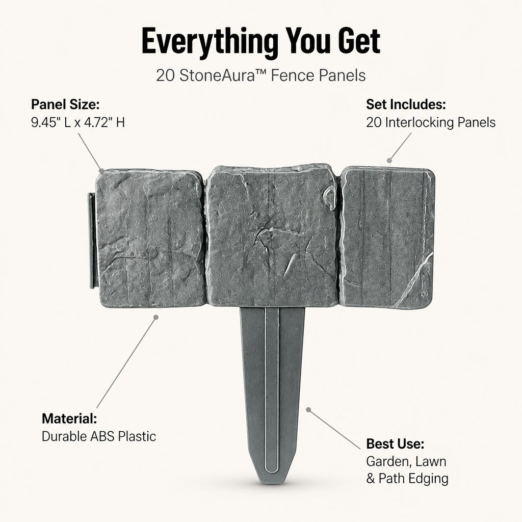 StoneAura™ — Transform Your Garden into a Stunning Sanctuary Without the Hassle or Weight