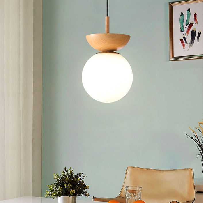 Glass Sphere Ceiling Lamp