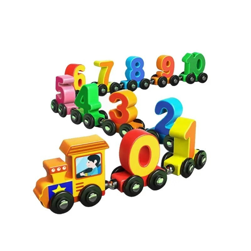MagnaTrain Number Pull Toy - Engaging Learning Game for Young Math Whizzes