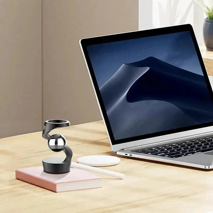 Kinetic Desk Gadget Featuring Floating Gravity