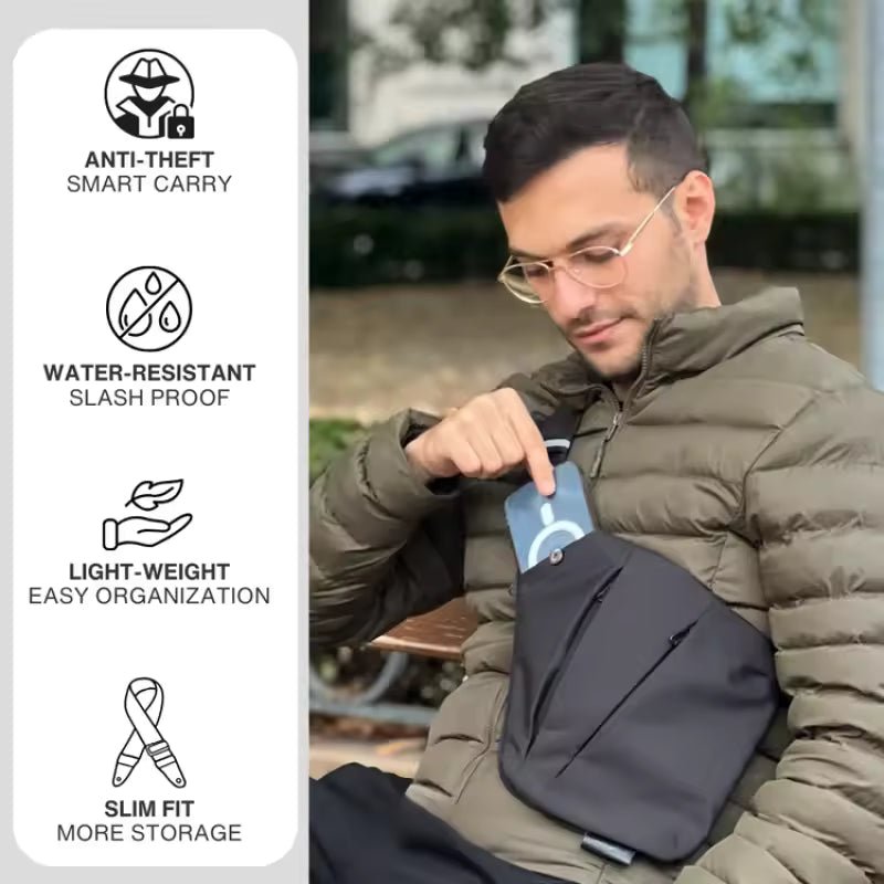Anti-Theft Crossbody Bag – Travel Safe, Dry and Worry-Free
