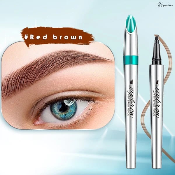3D Waterproof Eyebrow Pencil Microblading 4 Fork Tip Tattoo Pencil