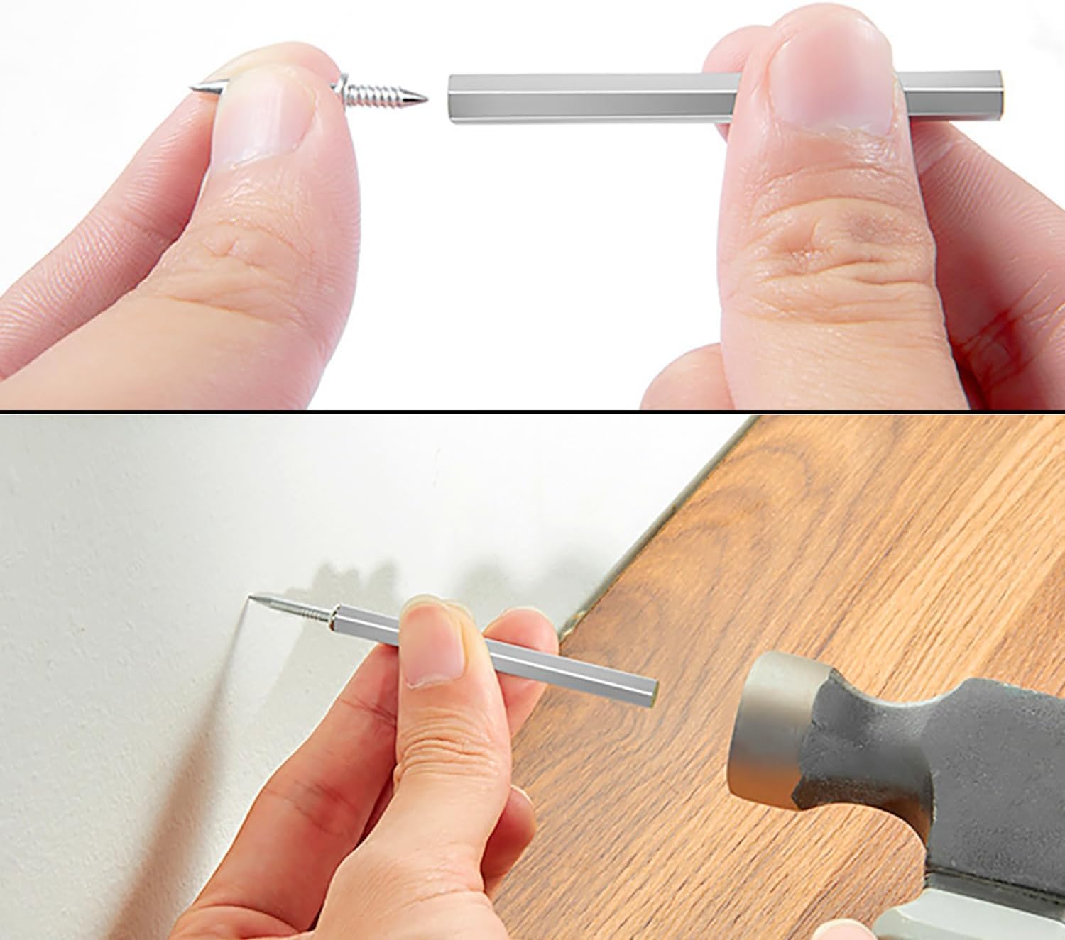 SecureHold™ Double-Head Nails — Snap in Flawless, Drill-Free Perfection Every Time