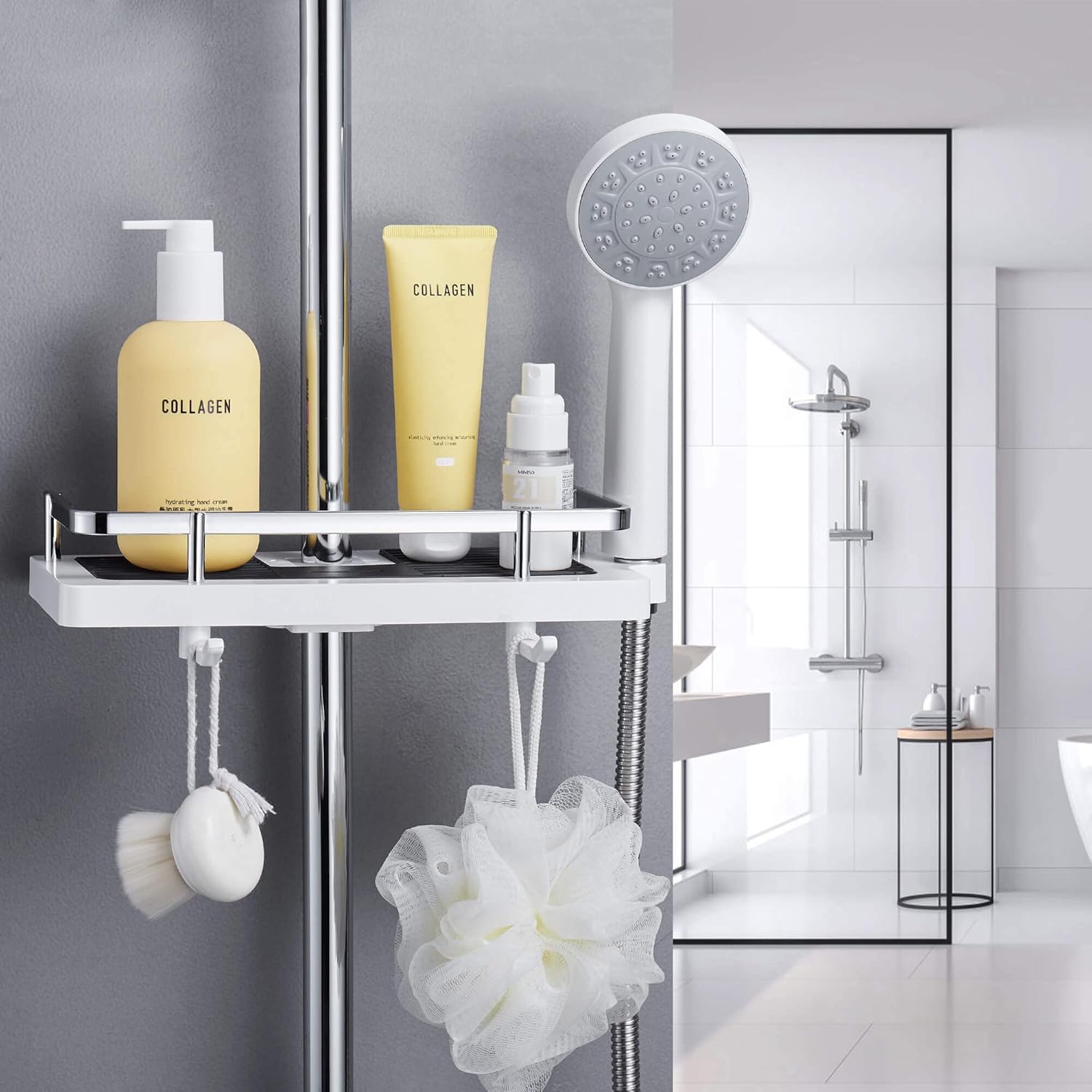 Adjustable | No-Drill | Corrosion-Resistant Stainless Steel | ShowerFlex
