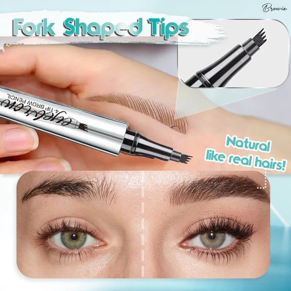 3D Waterproof Eyebrow Pencil Microblading 4 Fork Tip Tattoo Pencil