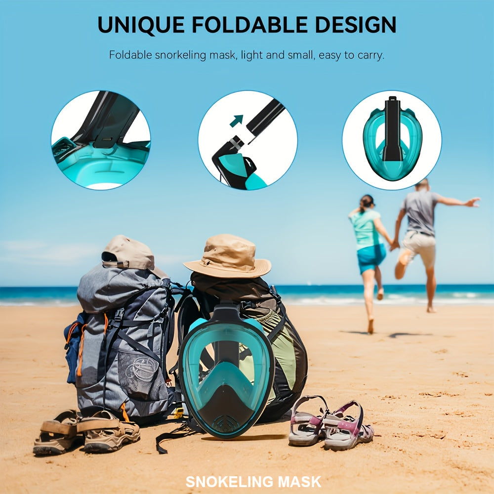Full Face Snorkel Mask with 180° Visibility