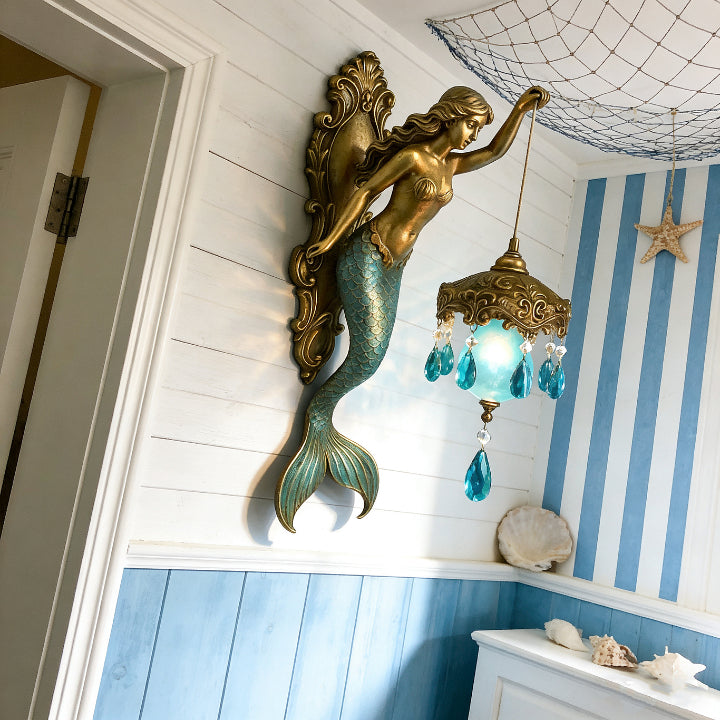 Mermaid-Themed Wall Lamp