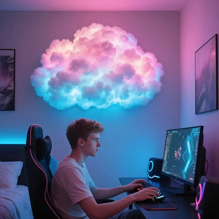LED Cloud-Shaped Wall Light
