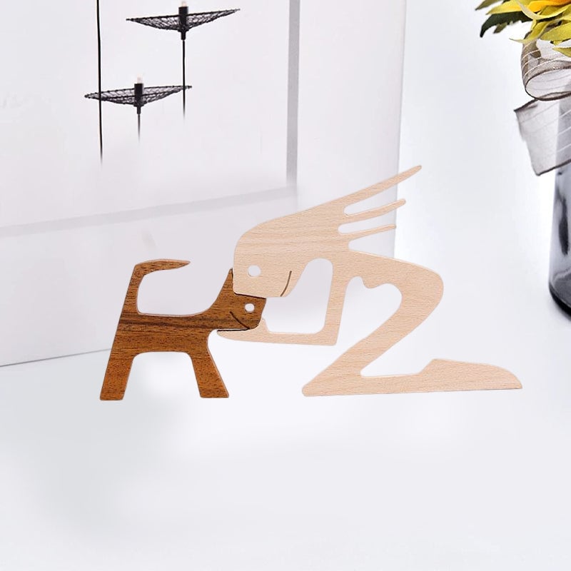 Handcrafted Wooden Sculpture for Animal Lovers