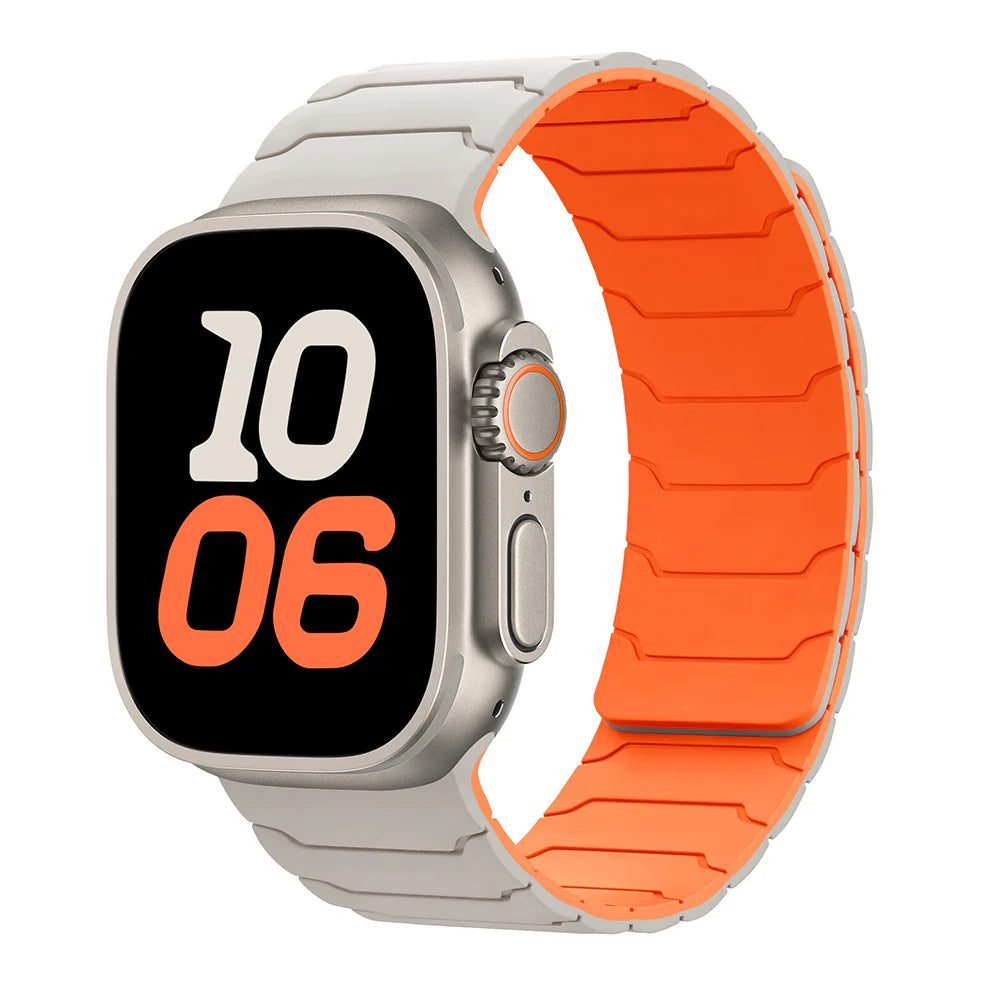 Silicone Magnetic Watch Band for Apple Timepiece